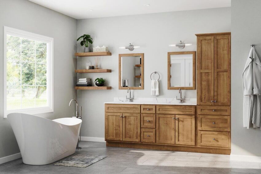 wood vanities for bathroom