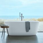 corner freestanding bath
