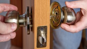 how to install a door knob