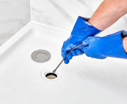 How do you unclog a shower drain at home?