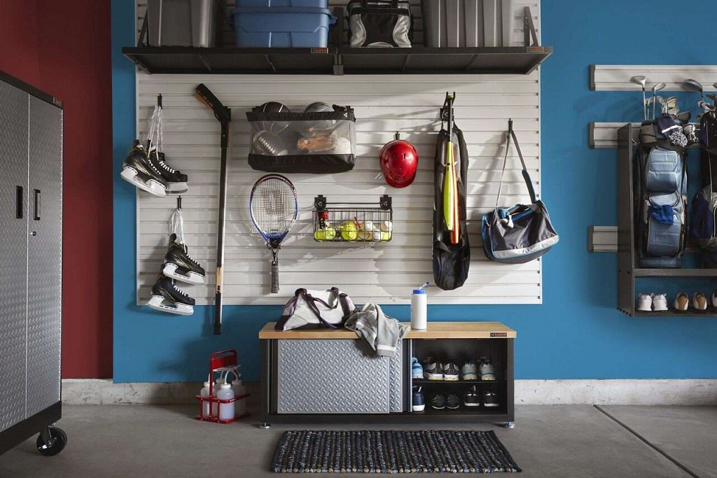 How can I make my garage look organized?
