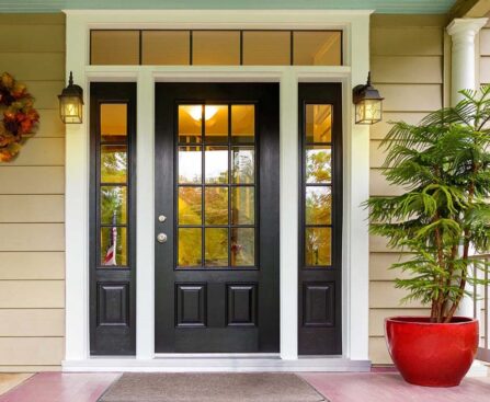 How tall is the average door in feet?