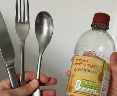 Can you clean cutlery with white vinegar