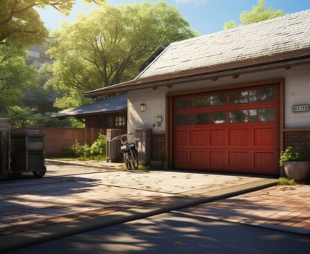 What is the standard size of a garage door in the US?