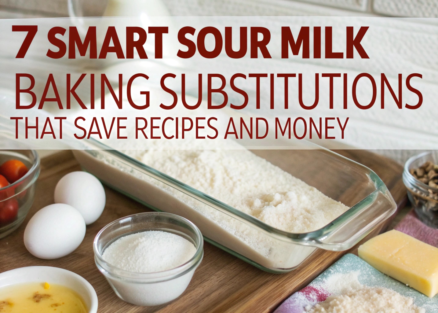 Smart Sour Milk Baking Substitutions - Vincent James Homes
