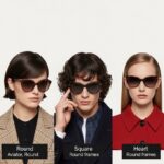 Gucci sunglasses face shape comparison chart for styling guidance