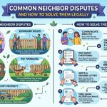 diagram showing common neighbor dispute property boundary conflict example