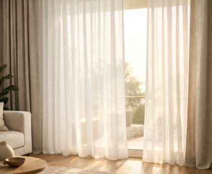 Different curtain fabric samples displayed for style and function comparison