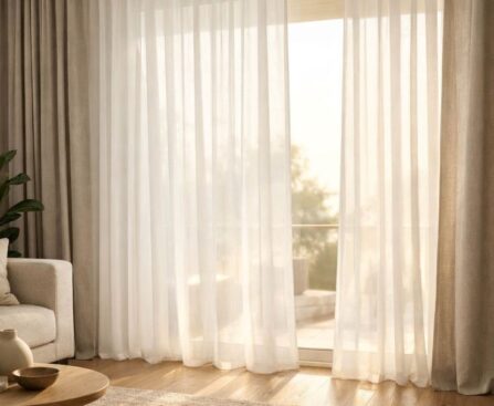 Different curtain fabric samples displayed for style and function comparison