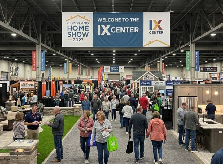 Visitors exploring exhibitor booths at the Cleveland Home Show 2027 at the IX Center
